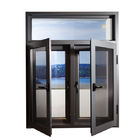 Horizontales Aluminiumfeld-Flügelfenster-Fenster, doppeltes Platten-Franzose-Flügelfenster-Windows-Aluminiumflügelfensterfensterpreis