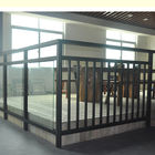 Kundenspezifischer Aluminiumbalustraden-Balkon-Glashandläufe der Längen-6063