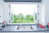 Gleitendes Küchen-Glasbalkon-Falten-Aluminiumfenster
