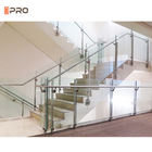 Modernes Plexiglas-Treppen-Metallbalustraden-Handlauf-Schmiedeeisen-Glas-Stahlgeländer