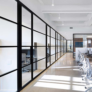 Schalldichter Büro-Glaswand-Trennwand-Aluminiumrahmen umweltfreundlich
