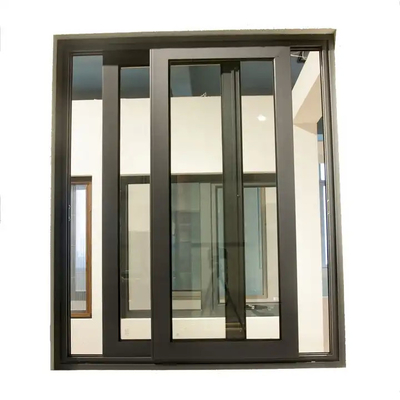 Vertikal geöffnete Aluminium-Rutschfenster mit Bildschirm Glas-Rutschfenster Renovierung für Haus