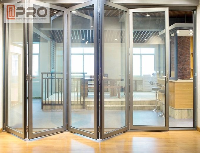Metallbifold Tür, bifold Duschtür, Tür bifold, ausgeglichene bifold Glastür, Terrassentür bifold