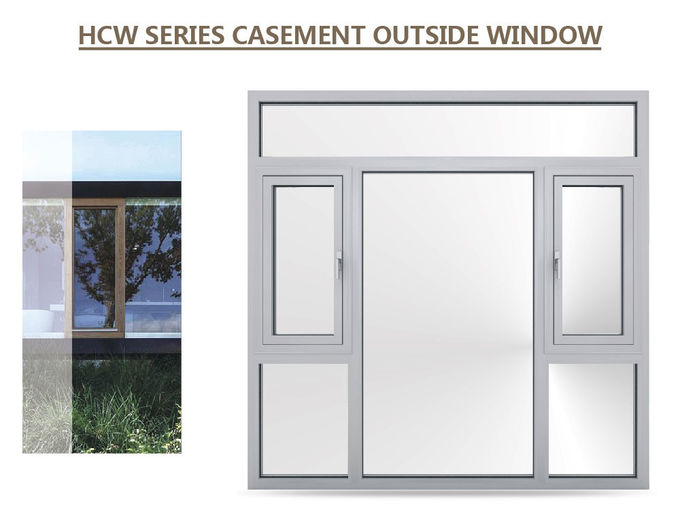Flügelfensterfenster mit Vorhängen, billiges Aluminiumflügelfensterfenster, reflektierendes Glasaluminiumflügelfensterfenster